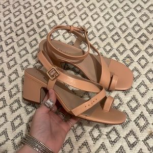 Matte Pink Strap Heeled Sandal